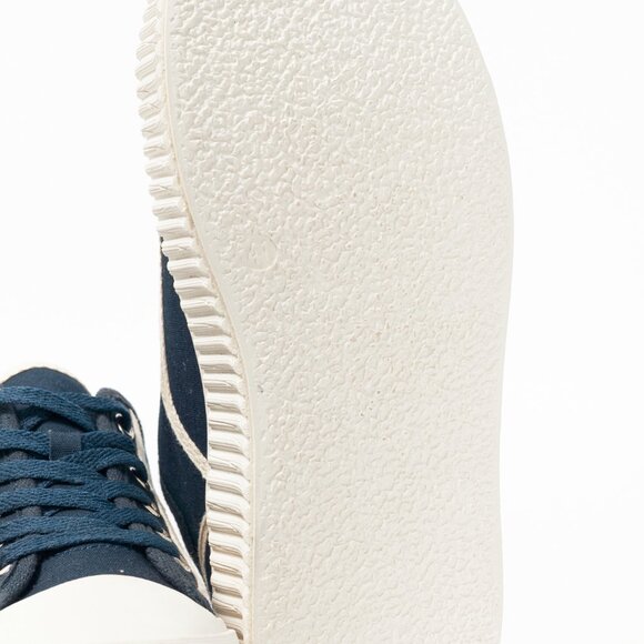 Dorothee Schumacher Cool Canvas Navy Lace-Up Platform Sneakers - Picture 5 of 9